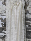 INTO THE EAST 25 Autumn/Winter Water-soluble Floral Round Neck Drawstring Dress ITE-E1DGSS030WT20DS-BAI White